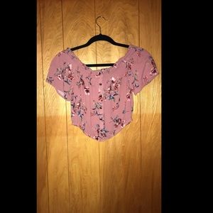 Super cute off the shoulder crop top